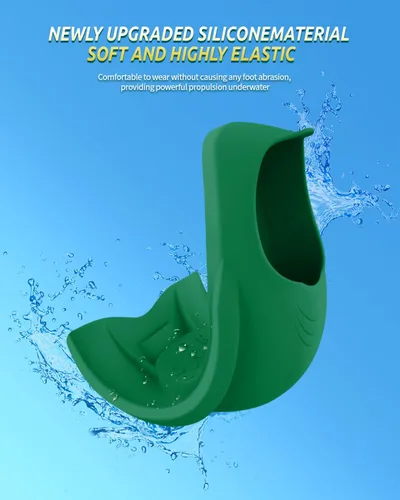 Miniatura 4 de WSTOO - Aletas cortas de entrenamiento aerodinámicas, aletas de natación de silicona para adultos y jóvenes (hombres y mujeres), ideales para nadar