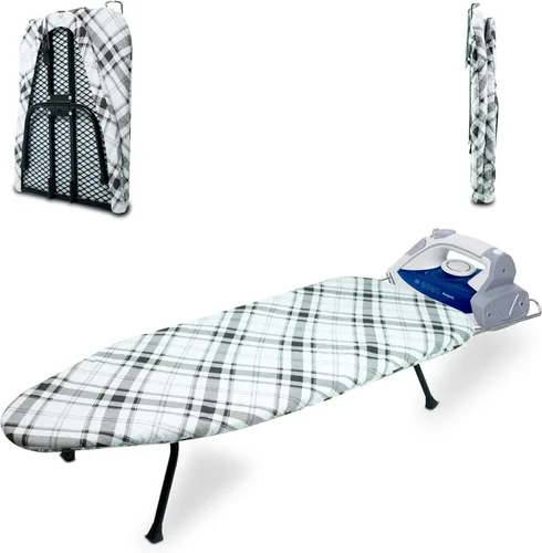 Miniatura 9 de Tabla de Planchar de Panel de Malla Metálica para Mesa Tabla de Planchar Plegable Tabla de Planchar Pequeña de Alta Resistencia con Cubierta