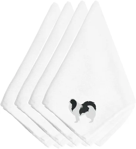 Miniatura 21 de Caroline's Treasures BB3448NPKE Affenpinscher - Juego de 4 servilletas bordadas, lavables, suaves, duraderas, servilletas de mesa para hotel