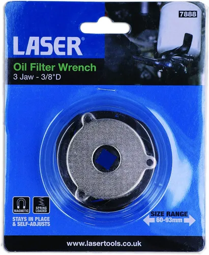 Miniatura 7 de Laser Tools 7888 Llave de filtro de aceite de tres mandíbulas 2.362-3.661 in