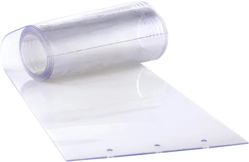 Miniatura 12 de VEVOR Cortina de tiras de PVC transparente, 84 pulgadas de alto x 60 pulgadas de ancho, 10 piezas con 50% de superposición para congeladores