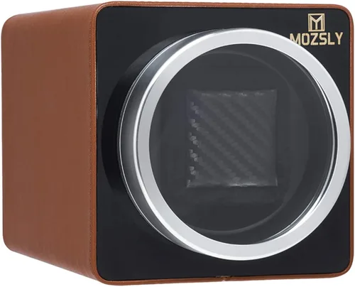 Miniatura 7 de MOZSLY Watch Winder for Automatic Watches with Quiet Motor 12 Rotation Mode Setting Leather