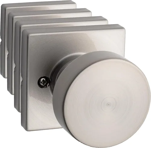 Miniatura 39 de Kwikset Pismo - Pomo de entrada con cerradura y llave, manija segura con llave exterior, entrada principal y dormitorio, negro mate, seguridad