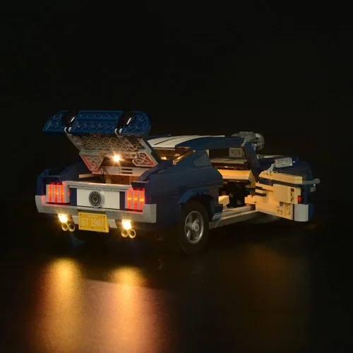 Miniatura 4 de Kyglaring Kit de luces LED compatible con Lego 10265 - Juego de luces para (Creator Ford Mustang) modelo de bloques de construcción