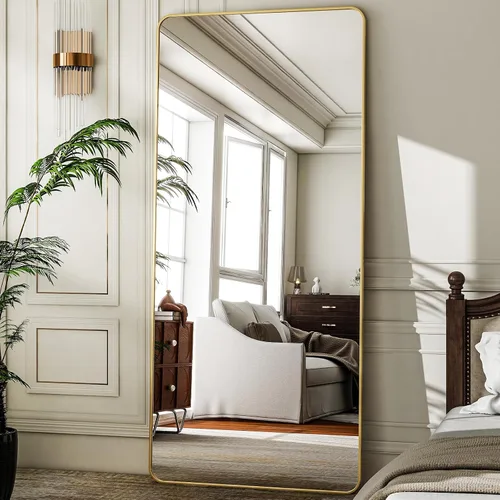 Miniatura 2 de HARRITPURE - Espejo grande de 71 x 32 pulgadas, espejo de longitud completa con soporte, espejo de cuerpo completo para piso, con marco rectangular