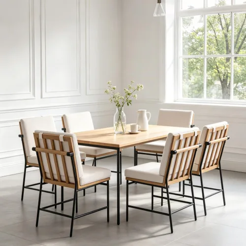 Miniatura 13 de HEAH-YO Juego de 2 sillas de comedor modernas, tapizadas de piel sintética con respaldo, sillas de comedor sin brazos para cocina, color negro