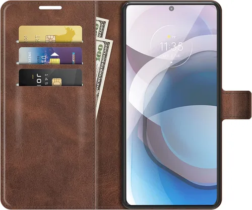 Miniatura 3 de Funda con tapa para Motorola One 5G UW Ace Wallet Funda protectora magnética de cuero para Moto One 5G Ace 2021 / Moto G 5G Folio Book Cover & Stand