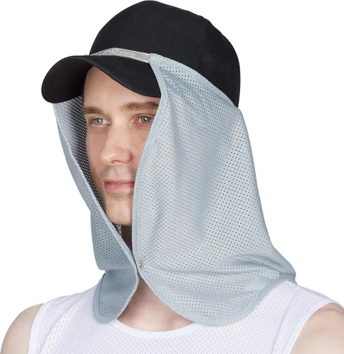 Miniatura 3 de Sombrero de sol de malla de enfriamiento Escudo Cuello Cortina Transpirable Guardia Polainas Protección UV Unisex Hombres Mujeres Cubierta facial