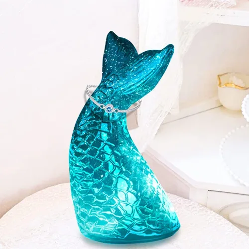 Miniatura 3 de Molde de cola de sirena, molde de epoxi de cristal, cola de pez 3D, moldes de resina de silicona, molde de fundición de resina epoxi, moldes