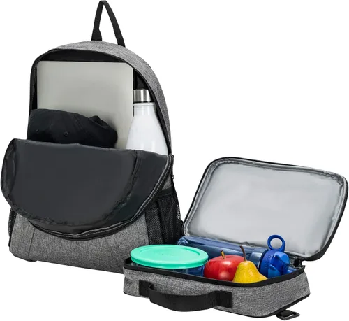 Miniatura 4 de PUMA - Combo de juego de mochila y lonchera para niños, GrisMulti