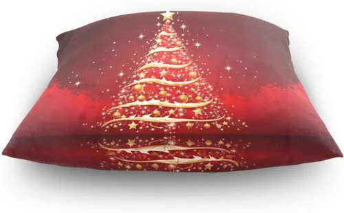 Miniatura 4 de Kigai Funda de cojín cuadrada decorativa para árbol de Navidad de 16 x 16 pulgadas, para sofá, dormitorio, hogar