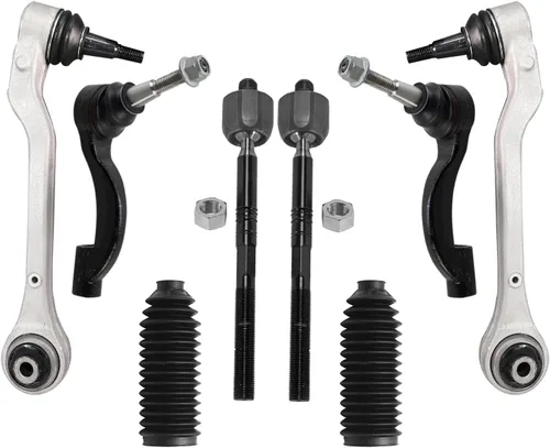 Miniatura 315 de Detroit Axle - Kit de brazos de control de extremo delantero de 8 piezas para Dodge Dakota 00-04, Durango 00-03, 4 brazos de control superior e