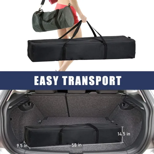 Miniatura 4 de FDW Tienda de campaña, toldo comercial instantáneo de 10 x 10 pies, toldo ajustable impermeable 300D con bolsa de transporte con ruedas, 4 bolsas