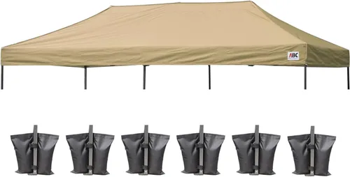 Miniatura 72 de ABCCANOPY - Toldo de repuesto para carpa desplegable (10x10 pies, beige)