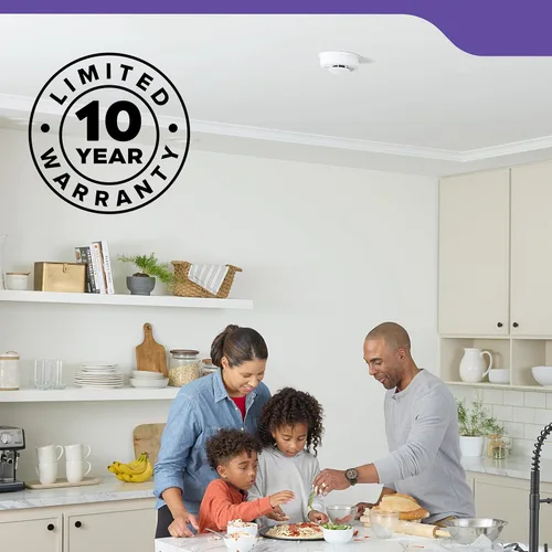 Miniatura 13 de Kidde Detector de humo y monóxido de carbono cableado, batería de reserva de 10 años, alertas de voz, indicadores de luz de advertencia LED