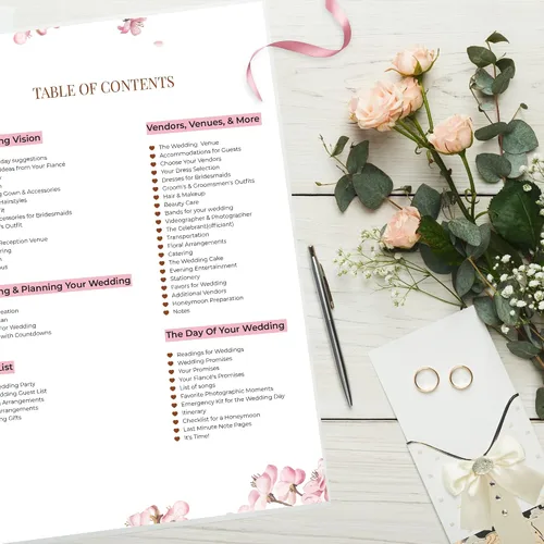 Miniatura 6 de Hermoso planificador de boda nupcial – 9 x 11 pulgadas planificador de bodas libro y organizador con 5 secciones con pestañas, 144 páginas