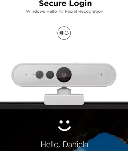 Miniatura 5 de Cámara web HD 1080p de Lenovo (510 FHD) - Cámara de monitor con zoom digital 4X, ángulo amplio de 95°, rotación y inclinación de 360° - Cámara