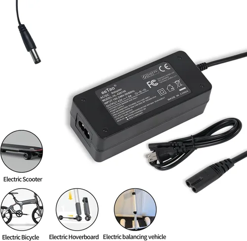Miniatura 3 de Cargador de 42V 1.5A-2A para GOTRAX GXL V2, Nano S3 ION, G2, G3, G4, G5, G6, Apex, Glider, XR Elite, XR Ultra, Batería de iones de litio de 36V