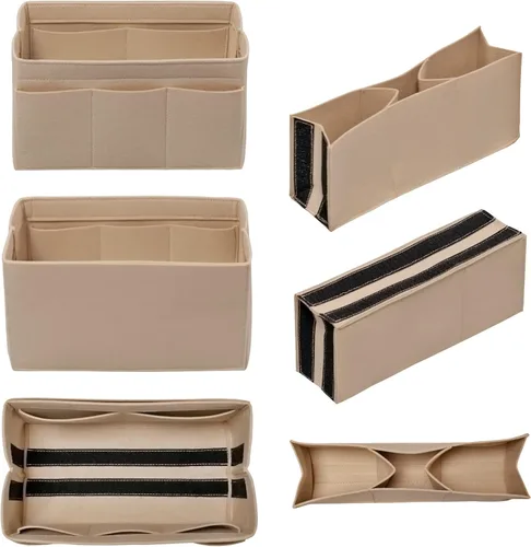 Miniatura 3 de Organizador de monedero inserto bolsa de fieltro organizador de bolso para bolsa de mano se adapta a LV Speedy Neverfull Longchamp