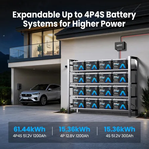 Miniatura 7 de Batería LiFePO4 de 12V 300Ah con corte de baja temperatura, BMS de 200A incorporado, salida de potencia máxima de 2560W, batería de ciclo profundo