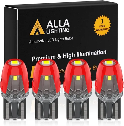 Miniatura 9 de Alla Lighting Bombillas LED T10 168 194 en miniatura, licencia de 12 V, mapa, cúpula, maletero, cortesía de escalones, luces interiores de puerta