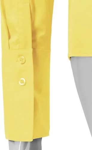 Miniatura 4 de Blusa de manga larga, ajustada, elástica, con cuello de botones para mujer, para oficina, estilo formal, casual