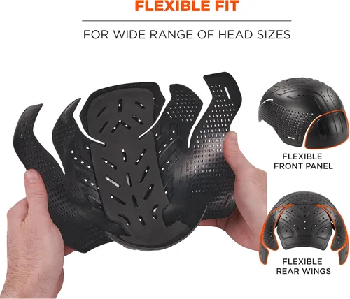 Miniatura 4 de Ergodyne Skullerz 8948 Mesh Do Rag Bandana y Bump Cap Inserto con Flexión Mejorada, Negro