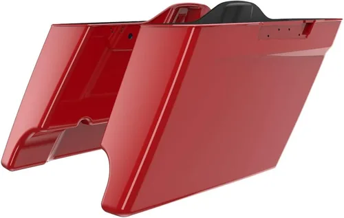 Miniatura 110 de Alforjas de motocicleta aptas para Harley Touring FLH 2014+ - Whisky ámbar, accesorios de perillas, bolsas rígidas estiradas
