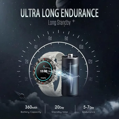 Miniatura 4 de LogHog Relojes inteligentes militares para hombres y mujeres, monitor de frecuencia cardíaca, resistente al agua, 2023, resistente al agua, presión