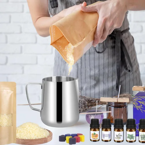 Miniatura 4 de Kit de fabricación de velas SUPERSUN para adultos - Regalo DIY de Navidad para principiantes, incluye cera de abejas, aceites esenciales, tintes