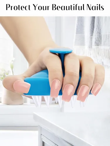 Miniatura 46 de HEETA Masajeador de cuero cabelludo para el crecimiento del cabello, cepillo de champú exfoliante de cuero cabelludo de silicona suave para Rojo