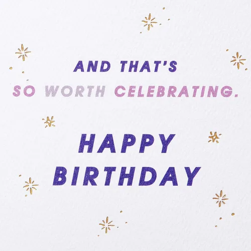 Miniatura 3 de American Greetings Tarjeta de cumpleaños para ella (vale la pena celebrar)