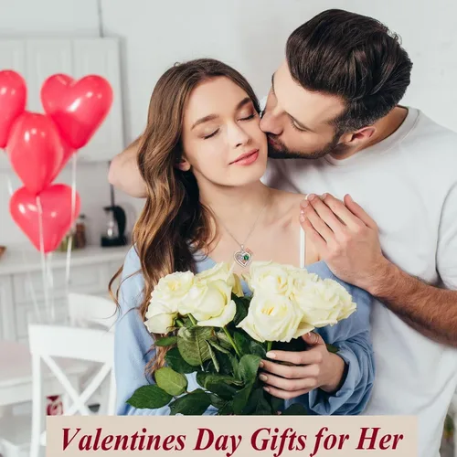 Miniatura 3 de Iefil Regalos para el día de San Valentín Collar de plata de ley con piedra natal de corazón rosa, regalo de aniversario de cumpleaños