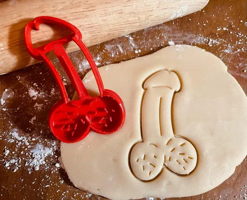 Cortador de galletas de pene grande (6")
