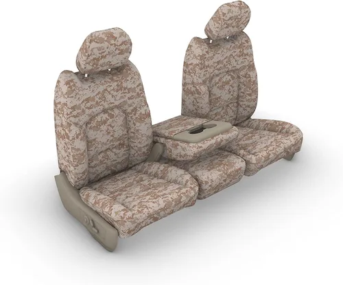 Miniatura 4 de Durafit Seat Covers, F480-CLGC Ford F150-F550 XL y Lariat 40/20/40 Asiento dividido con consola central de apertura en CLG Camo Endura (CLG)