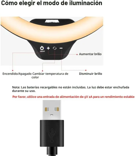 Miniatura 7 de SENSYNE - Anillo de luz de 10 pulgadas con soporte de trípode extensible de 50 pulgadas, luces circulares LED con soporte para teléfono