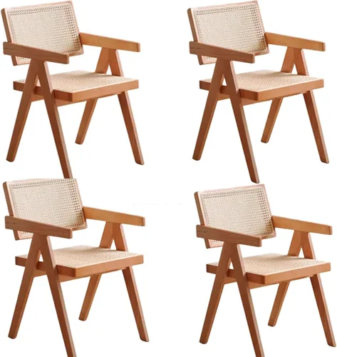 Miniatura 16 de Armless Side Chairs Single Leisure Chair Set, Upholstered Boucle Dining Chairs, Vanity Chair with Curved Backrest and Solid Wood Legs, for Kitchen