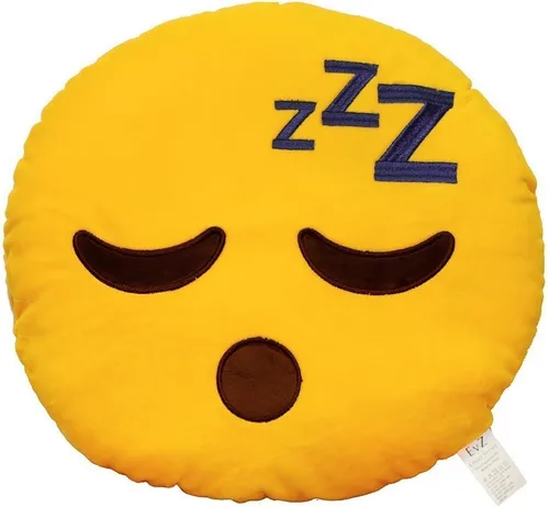 Miniatura 13 de Emoji Cara de Alienígena Cojín de Emoticón Relleno de Felpa Suave Almohada, Certificado Oficial, EvZ 31cm Gris