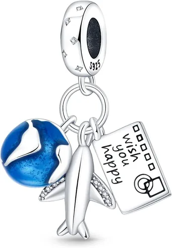 Miniatura 23 de Pandach 925 Sterling Silver Charms for Bracelets Necklace with 5A CZ Stones Dangle Pendant Bead Jewelry Beads Gifts for Women