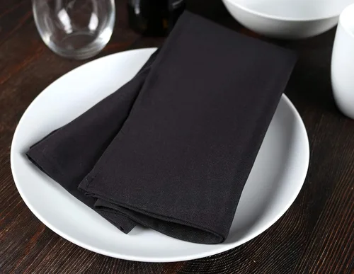 Miniatura 2 de Arkwright Servilletas de tela para restaurante, (paquete de 25) servilletas de poliéster hilado con bordes con dobladillo, ideal para cenas, bodas