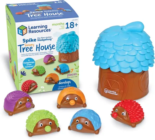 Miniatura 10 de Learning Resources Spike The Fine Motor Hedgehog - Juguetes Montessori para niños pequeños, forma de apilamiento, regalos para niños y niñas