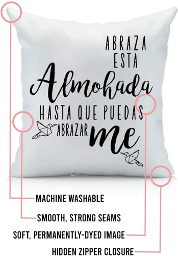 Miniatura 3 de Oh, Susannah Abraza esta Almohada Hasta Que Puedas Abrazarme Relación a Distancia Regalo (Manta 18x18, Funda de almohada española)