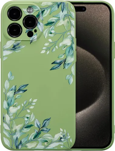 Miniatura 57 de RALEAVO Funda Floral para iPhone 12, Cubierta de Silicona Líquida con Bonito Patrón de Rama de Flores para Niñas y Mujeres, Funda Protectora de Goma