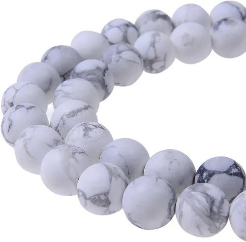 Miniatura 19 de Cuentas sueltas de jade azul teñido natural de 6 mm, cuentas redondas lisas, aproximadamente 15.5 pulgadas, para hacer pulseras y collares de Jade