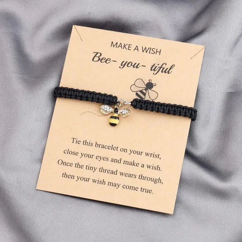 Miniatura 2 de Bee You Tiful Wish - Pulsera de positividad para amantes de las abejorros