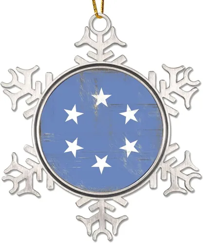 Miniatura 14 de Líbano Novedad Metal Copo de Nieve Adornos de Navidad Regalo Patriótico País Recuerdo Regalo Adornos de Navidad Adornos de Navidad Bandera Nacional