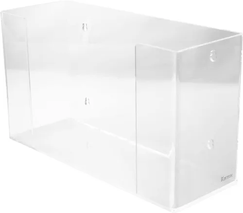Kantek Soporte dispensador de toallas de papel acrílico montado en la pared, para uso en servicio de alimentos, atención médica, baño, 11.5 x 4.2 x