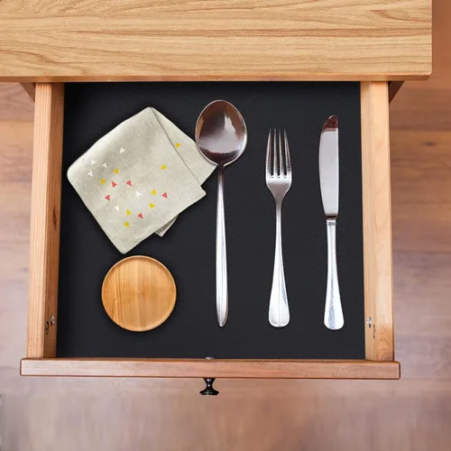 Miniatura 5 de Revestimiento para Estantes de Cocina, Forros para Cajones, Revestimientos No Adhesivos para Refrigerador, Tapetes Impermeables para Refrigerador
