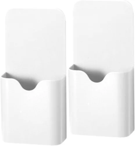 Miniatura 5 de 2 soportes magnéticos para rotuladores, almacenamiento magnético para lápices para aula, casillero en casa, color negro (QX163)