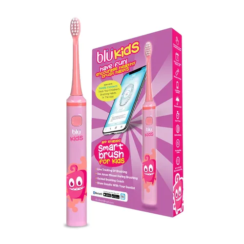 Miniatura 4 de Blu Cepillo de dientes inteligente para niños de hasta 8 años, cepillo de dientes sónico habilitado para aplicaciones con seguimiento en vivo, ayuda